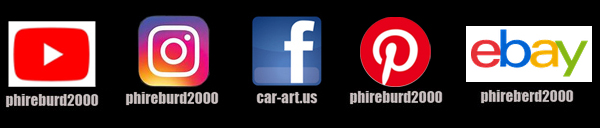 Like us on Instagram, YouTube, Pinterest, ebay and Facebook
